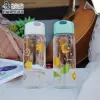 Fashionable Bit Summer Korean version glass cup, portable, girlish, cute and fresh water cup, advertising gift with logo printing details Picture